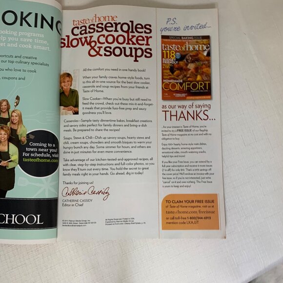 Taste Of Home Casseroles Slow Cooker & Soups Magazine Over 250 Recipes Tips Comf - Picture 6 of 6